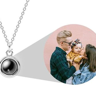 Personalized Photo Projection Necklace
