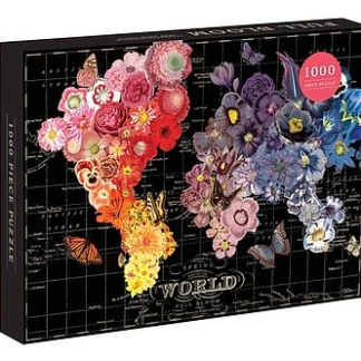 Full Bloom World Map Puzzle