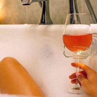 Bathtub Wine Glass Holder