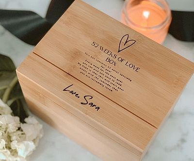 52 Weeks of Love Personalized Box
