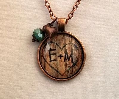 Personalized Tree Carving Pendant