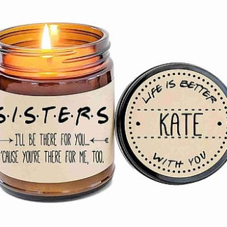 Personalized “Friends” Sister Candle