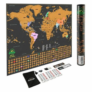 Scratch Off World Map Poster