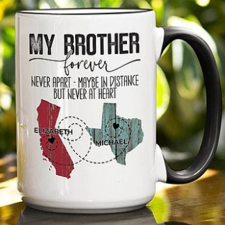 Long Distance Brother Custom Mug