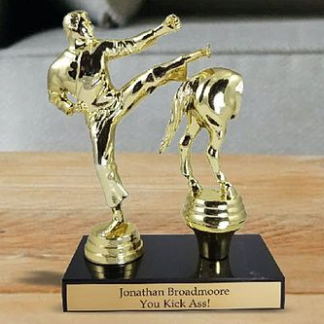 Personalized Kick Ass Trophy