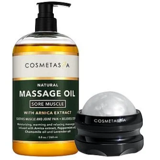 Massage Oil and Roller