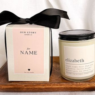 Personalized Name Candle