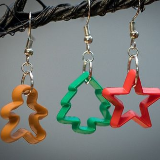 Christmas Cookie Cutter Earrings
