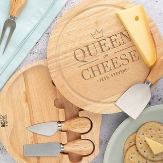 Personalized Cheese Queen Cutting Board