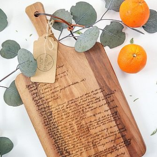 Custom Recipe Cutting Board