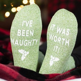 I’ve Been Naughty Funny Cozy Socks
