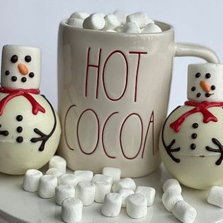 Snowman Hot Chocolate Bomb