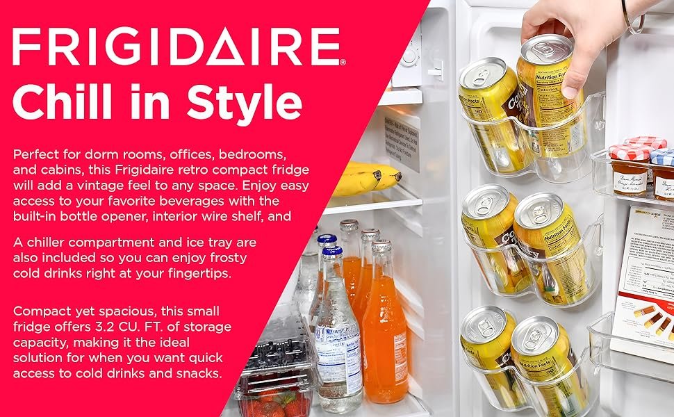 Frigidaire retro compact fridge small fridge 