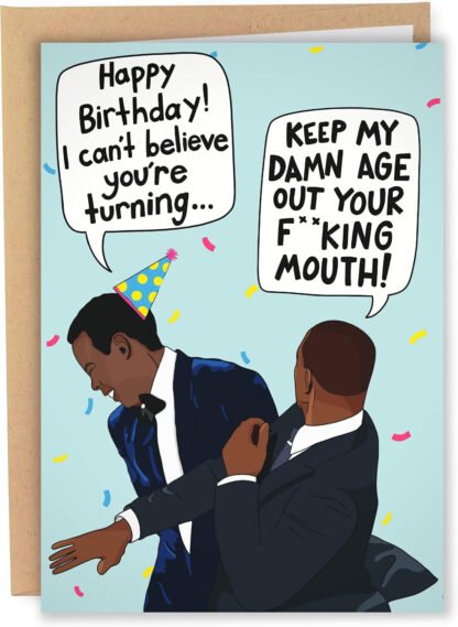 Will Smith Slap Birthday Card