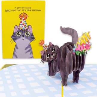 Cat Fart 3D Pop-up Birthday Card