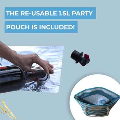 Beach or Picnic Wine Tote - Image 4