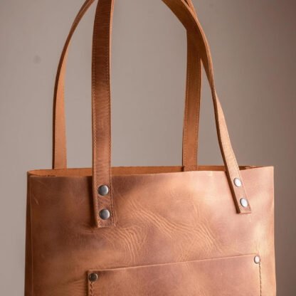 Personalized Leather Tote - Image 4