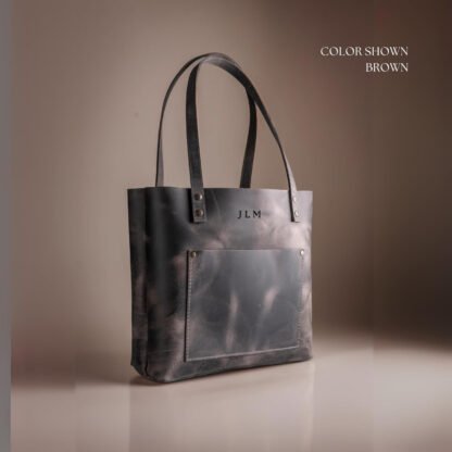 Personalized Leather Tote - Image 6