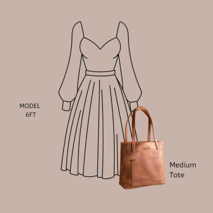Personalized Leather Tote - Image 8