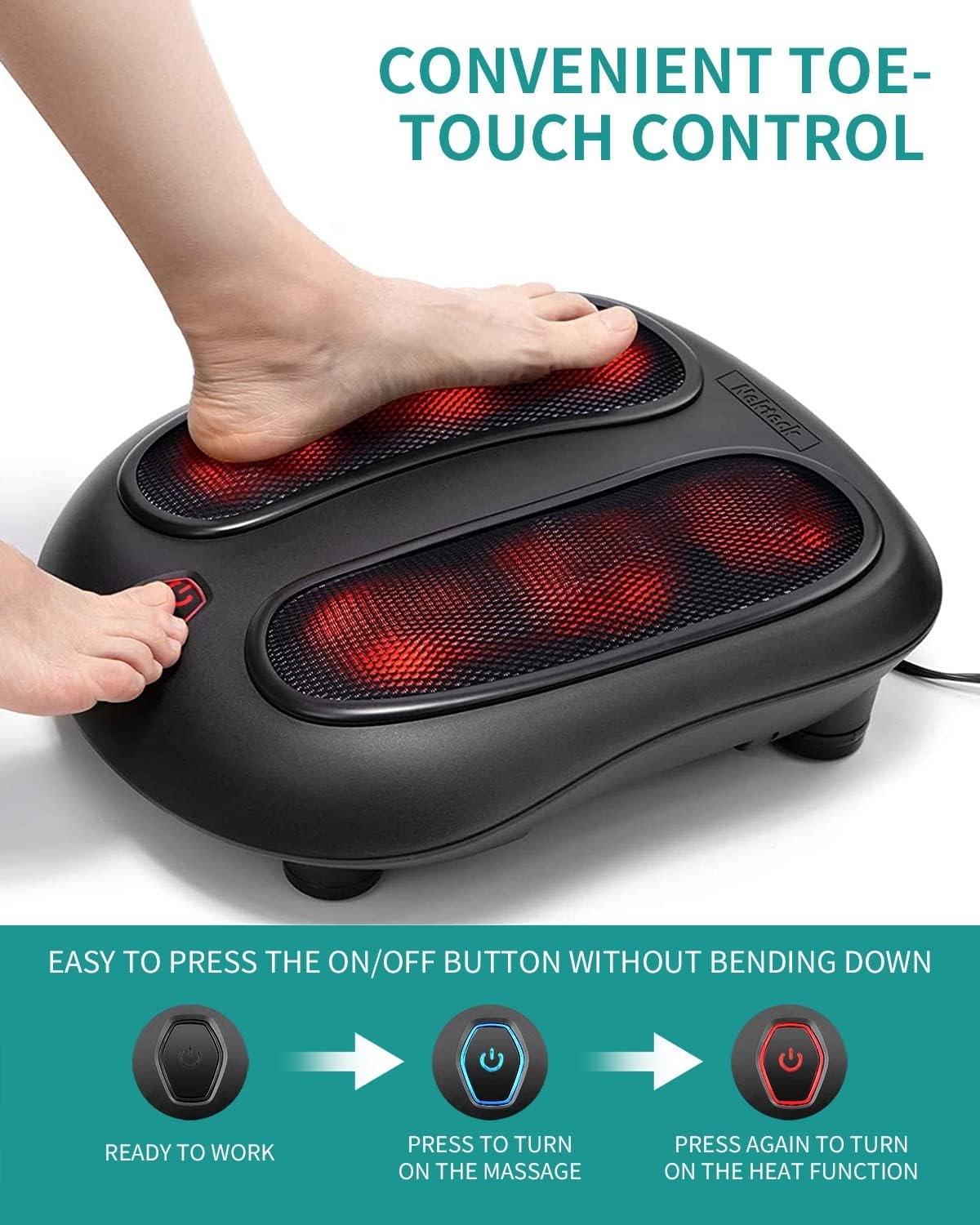 Shiatsu Heated Foot Massager - Image 3