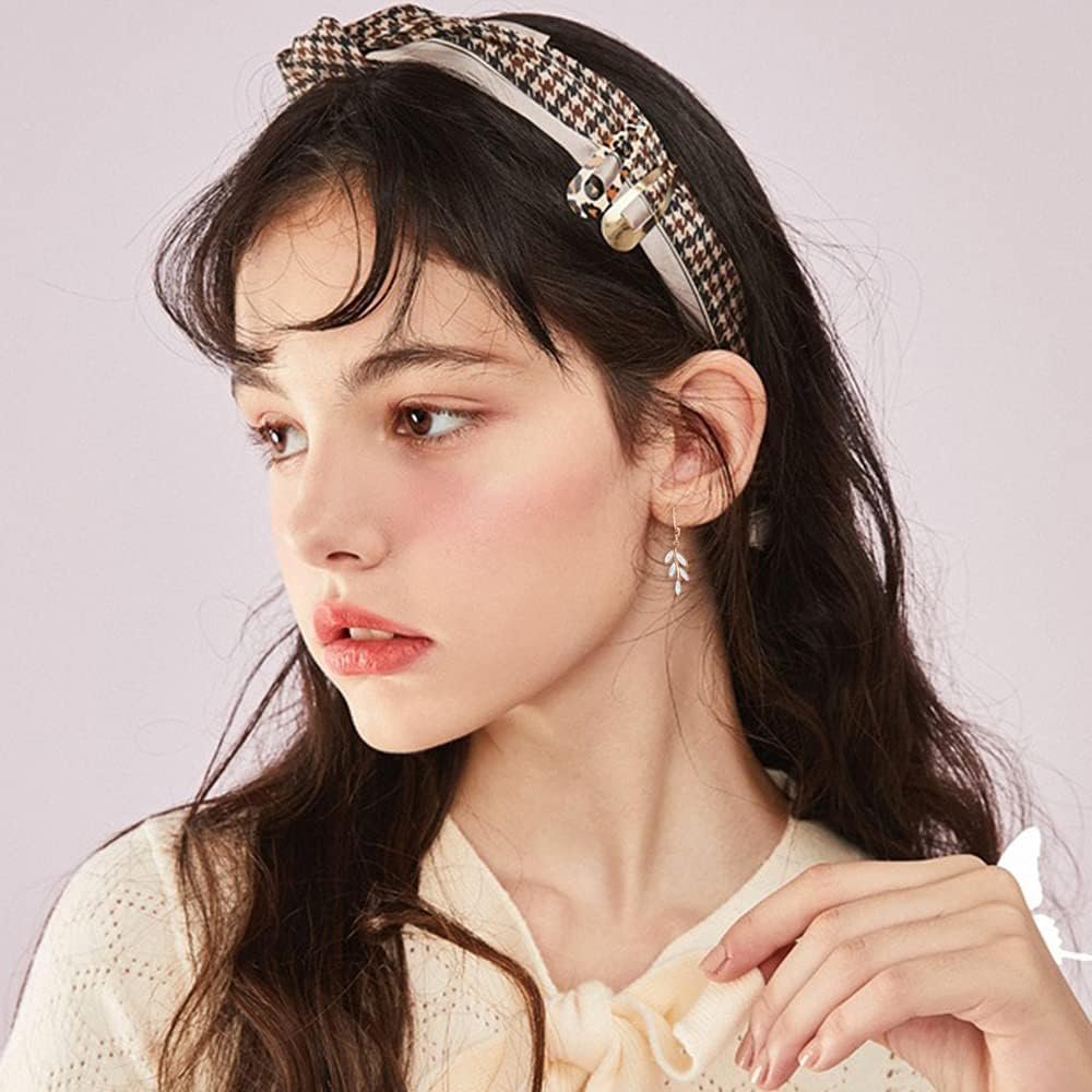 Personalized Birthstone Leaf Earrings - Image 4