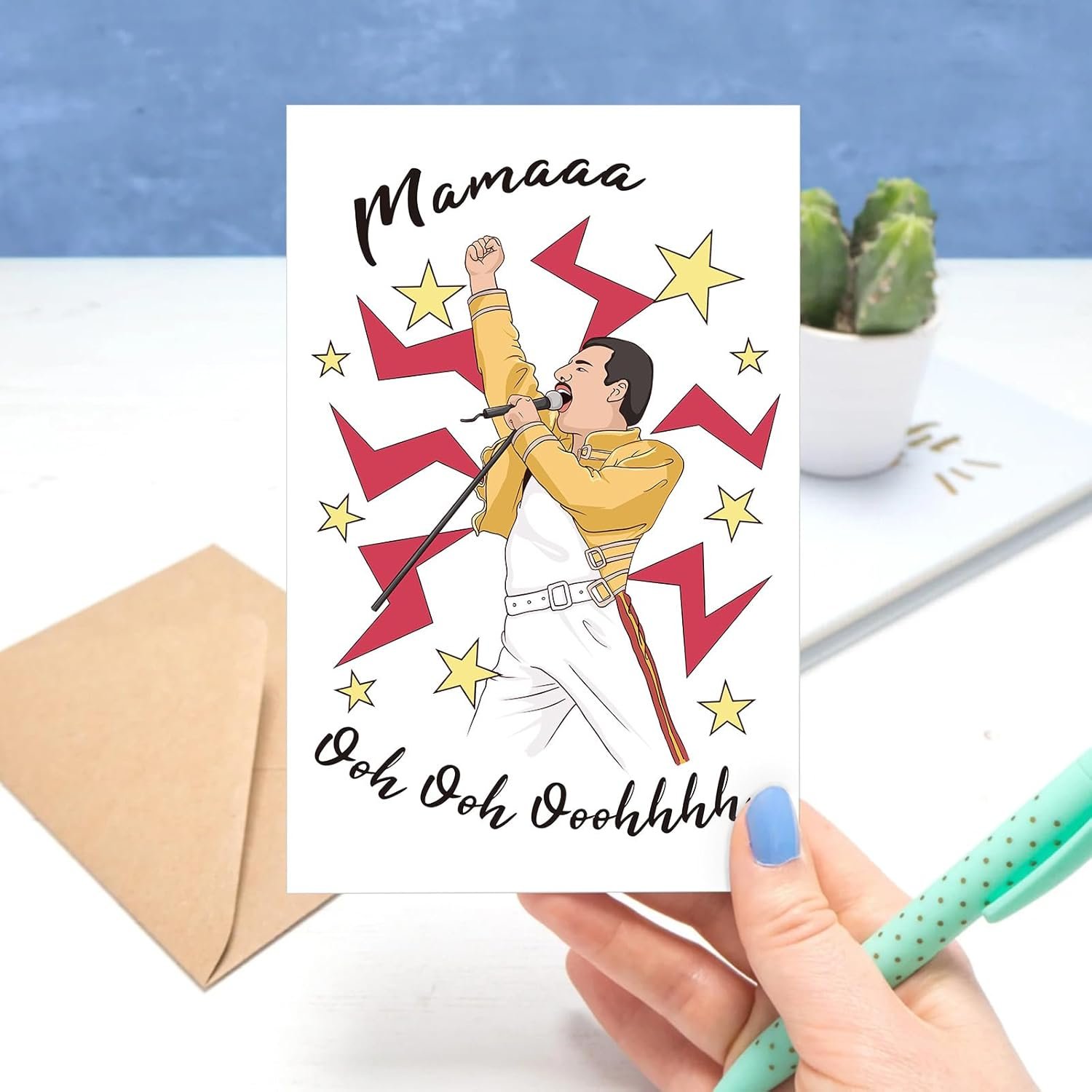 Freddie Mercury Mama Ooh Ooh Card - Image 6