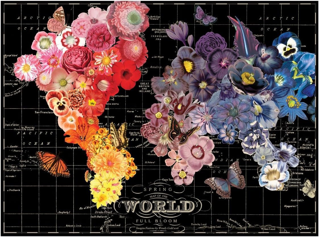 Full Bloom World Map Puzzle - Image 2