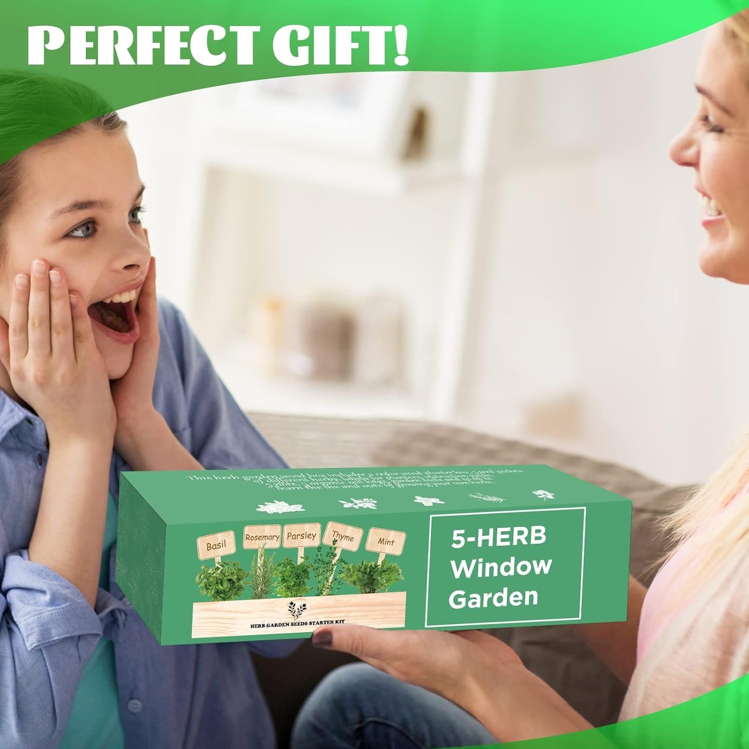 Rustic Indoor Herb Garden Starter Set - Image 4