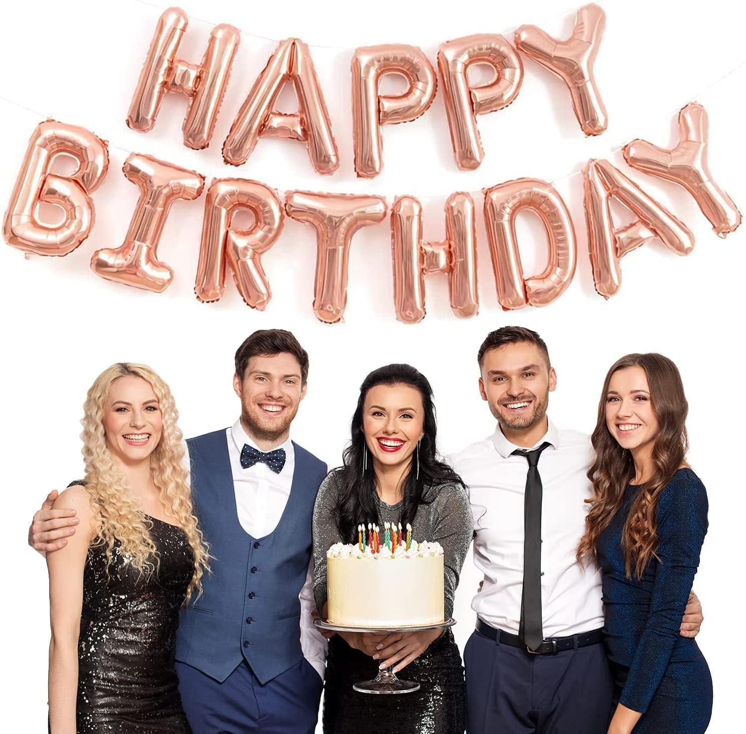 Happy Birthday Floral Confetti Balloon Set - Image 9