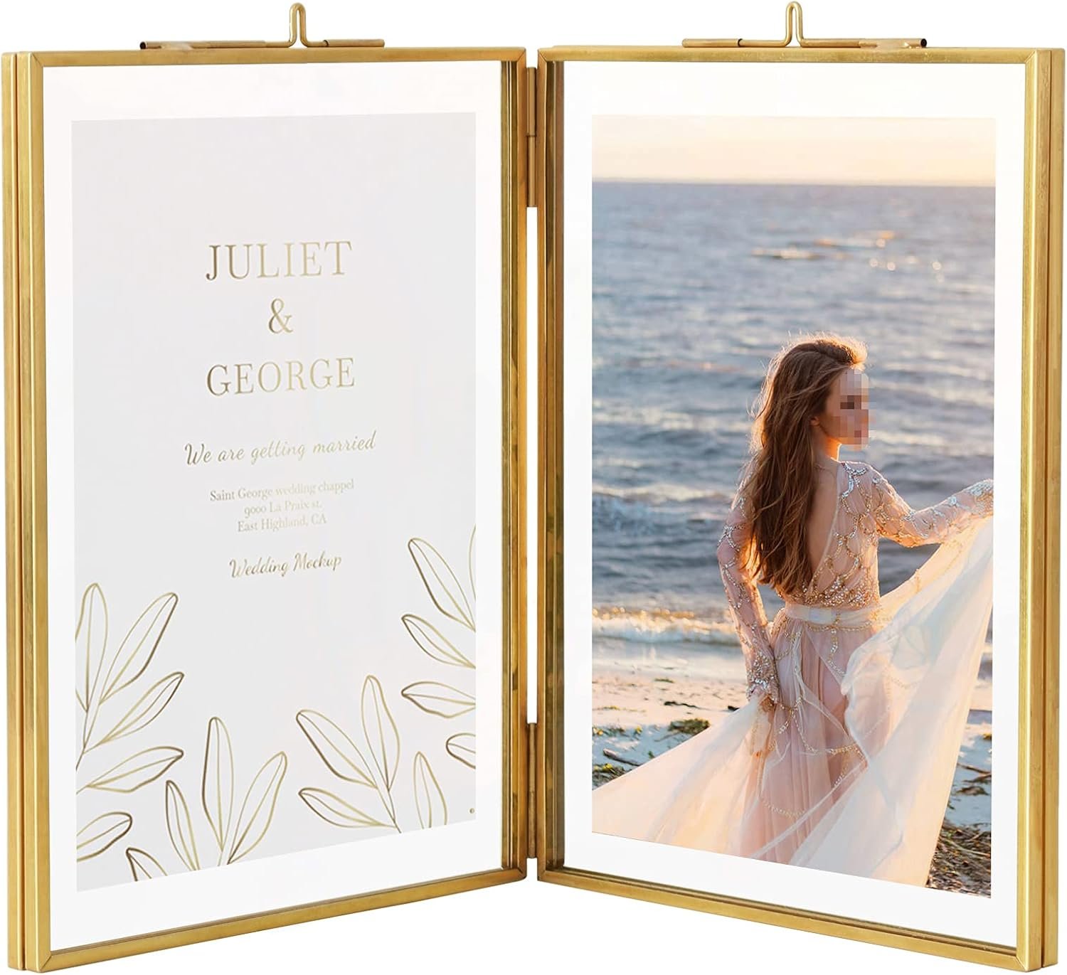 Glass and Metal Photo Frame