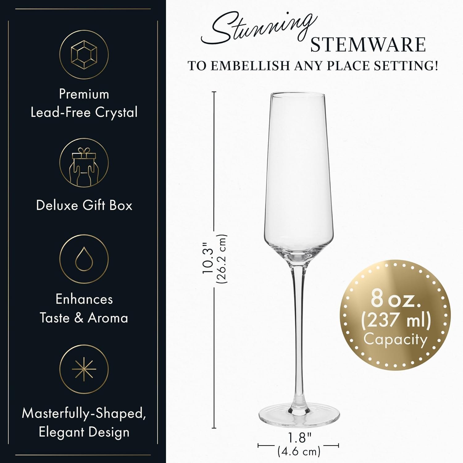Luxury Champagne Flutes - Image 3