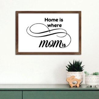 Personalized Home is Where Your Mom Is Sign