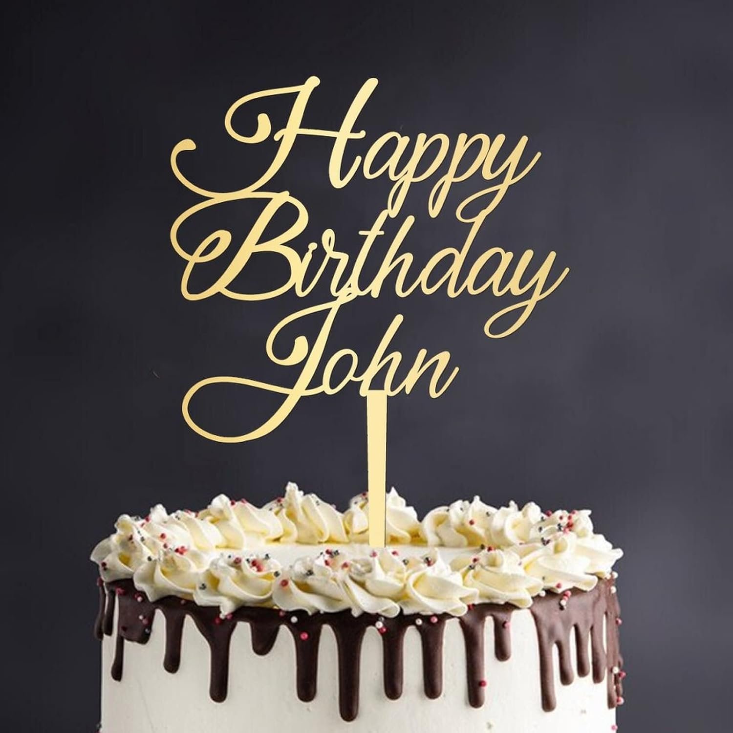 Personalized Birthday Cake Topper