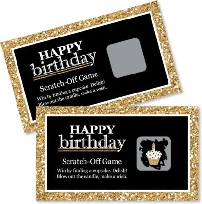 Custom Scratch Off Birthday Ticket