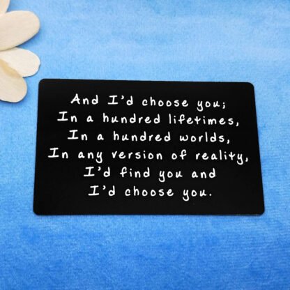 I’d Choose You Engraved Wallet Card - Image 4