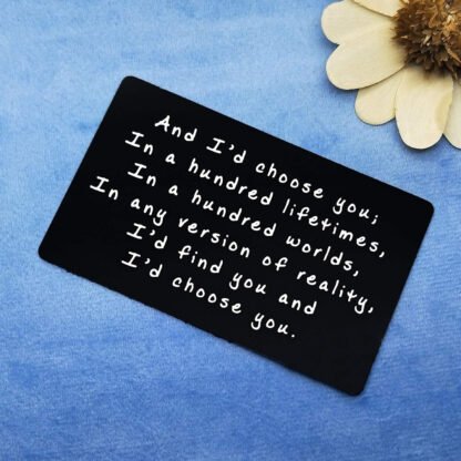 I’d Choose You Engraved Wallet Card - Image 6