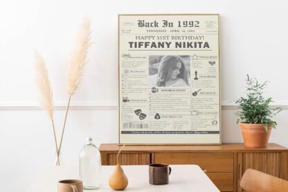 Custom Birthday Newspaper Print - Image 2