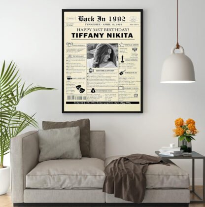 Custom Birthday Newspaper Print - Image 3