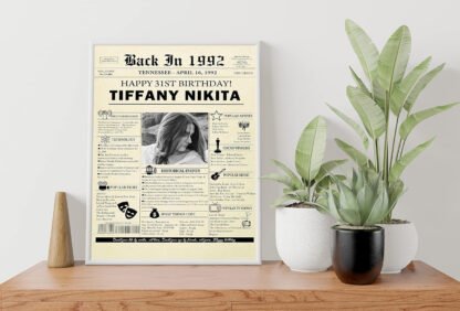 Custom Birthday Newspaper Print - Image 6