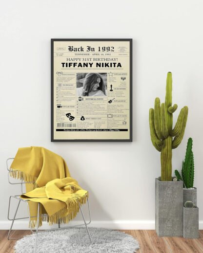 Custom Birthday Newspaper Print - Image 7