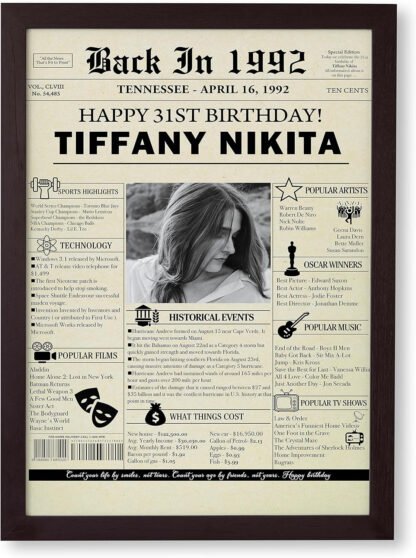 Custom Birthday Newspaper Print - Image 8