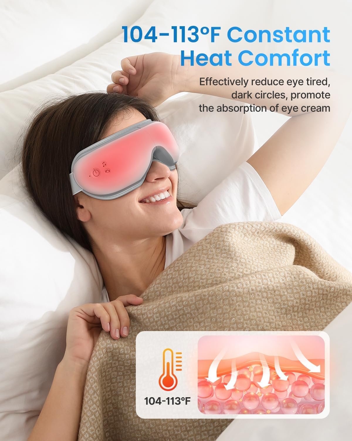 Massaging Heated Eye Mask - Image 4