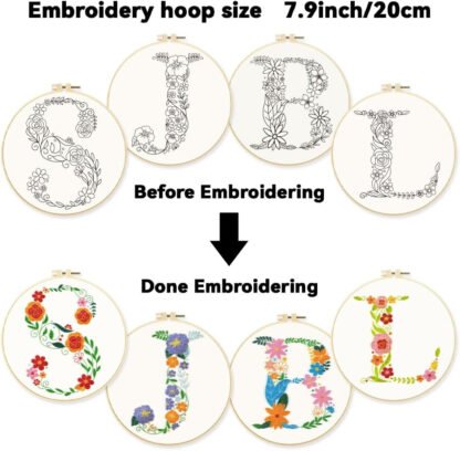 Personalized Monogram Embroidery Kit - Image 3