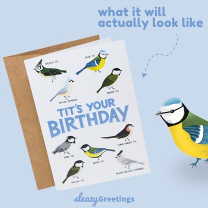 T*ts for Your Birthday Funny Bird-thday Card - Image 3