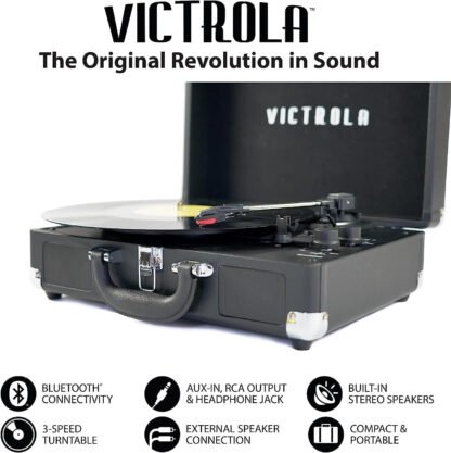 Victrola Vintage Suitcase Record Player - Image 4