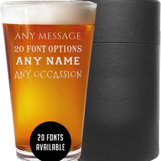 Engraved Pint Glass
