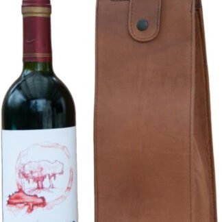 Vegan Leather Wine Tote