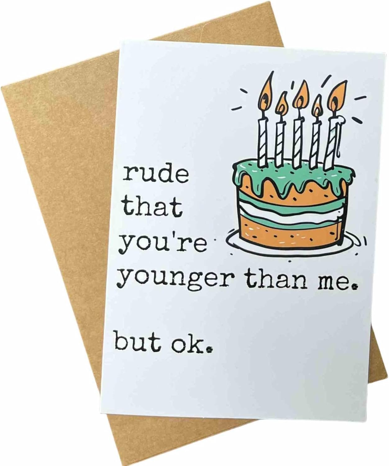 Rude That You’re Younger Than Me Birthday Card