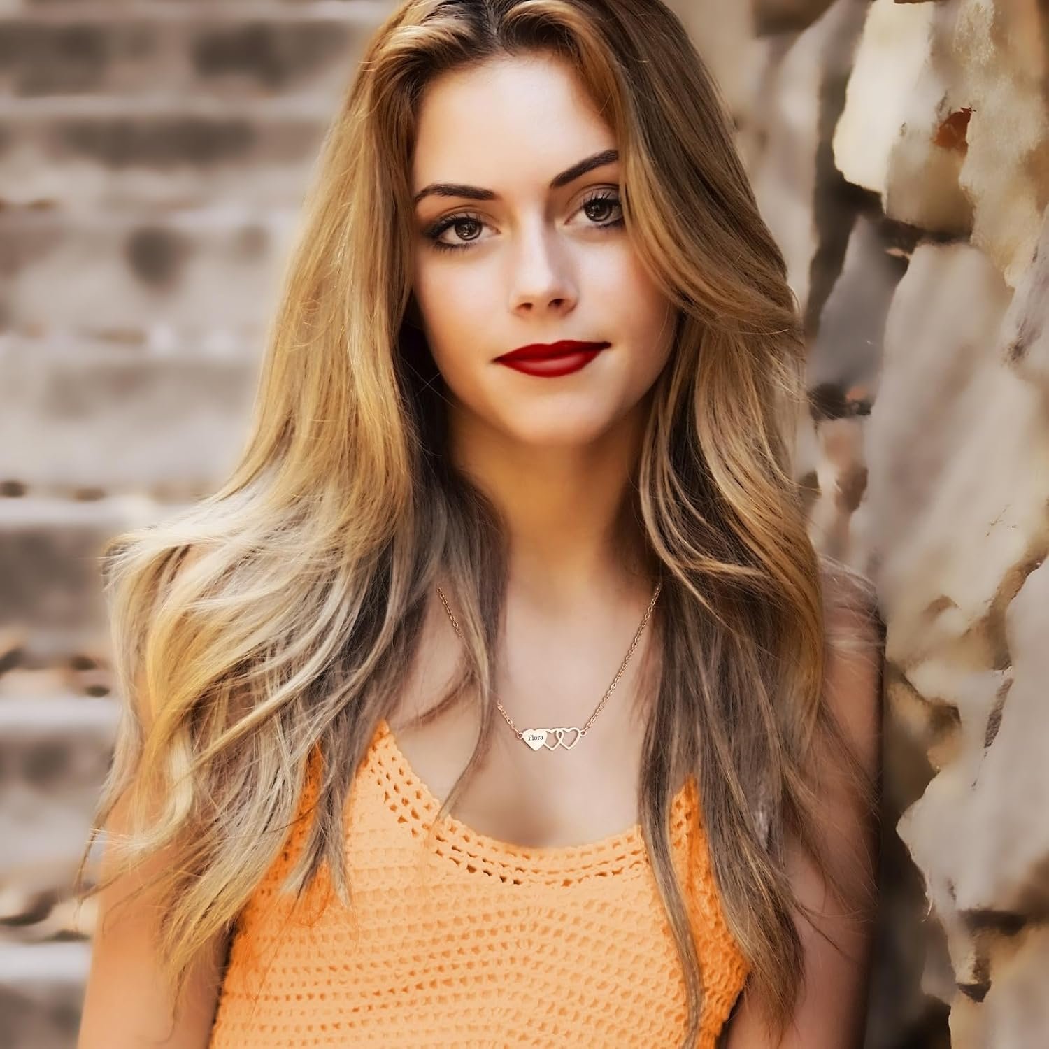 Personalized Sisters Heart Necklace - Image 6