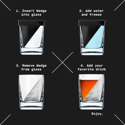 Corkcicle Whiskey Wedge Glass - Image 4